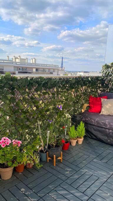 Nice Loft With Romantic View Over The Eiffel Tower 巴黎 外观 照片